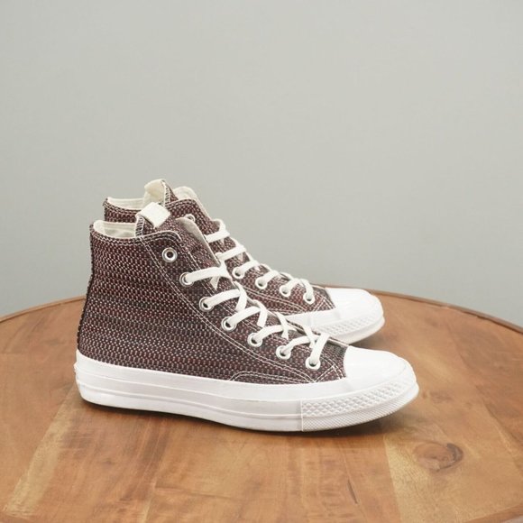 Converse Chuck 70 Hi 'Blank Canvas' Sneakers 7 Womens / 5 Mens Red Black 156272C - Picture 1 of 11
